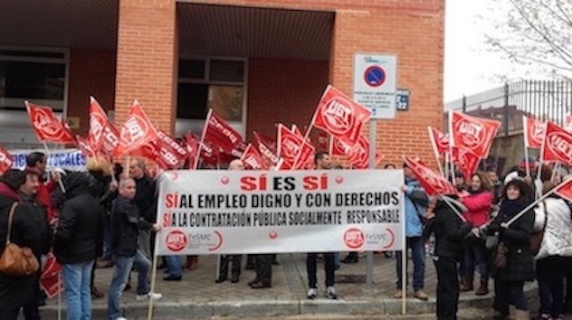 image Los trabajadores y trabajadoras de la seguridad privada convocan concentraciones contra la patronal APROSER.