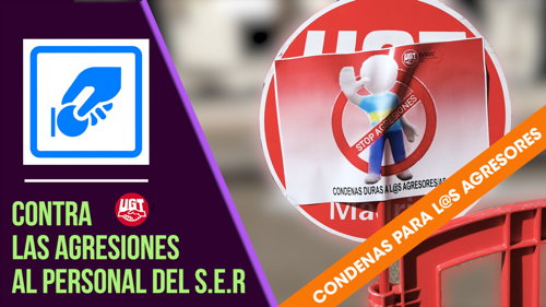 image VIDEO | UGT se moviliza contra las agresiones sufridas por la plantilla del S.E.R