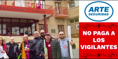 image ARTE SEGURIDAD no paga a la plantilla de la Junta Municipal de Vicalvaro
