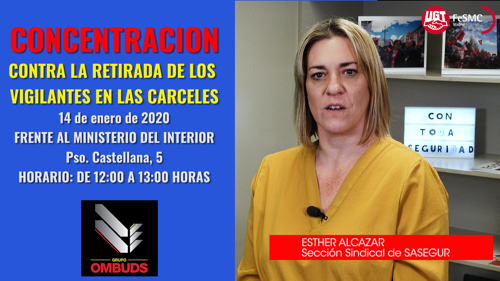 image VIDEO | Concentración contra la retirada de los vigilantes de las carceles de Madrid 