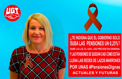 image LAZO MARRÓN CONTRA LA SUBIDA DEL GOBIERNO DEL 0,25% A LOS PENSIONISTAS 