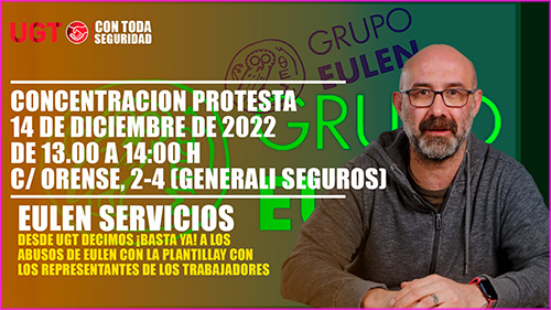 image VIDEO | CONCENTRACION | EN UGT DECIMOS ¡BASTA YA! A LOS ABUSOS DE EULEN SERVICIOS CON SU PLANTILLA