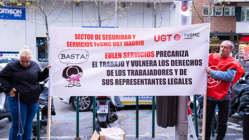 HOY, FRENTE A LOS ABUSOS DE EULEN SERVICIOS NOS HEMOS MOVILIZADO FRENTE A SU CLIENTE GENERALI SEGUROS