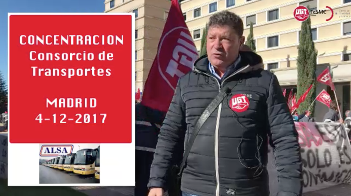 image VIDEO || Concentración por las condiciones de trabajo de los conductores de ALSA