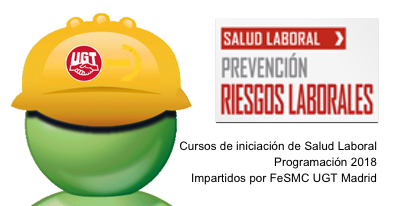 image Calendario de 2018 de cursos iniciación de Salud Laboral de FeSMC UGT Madrid
