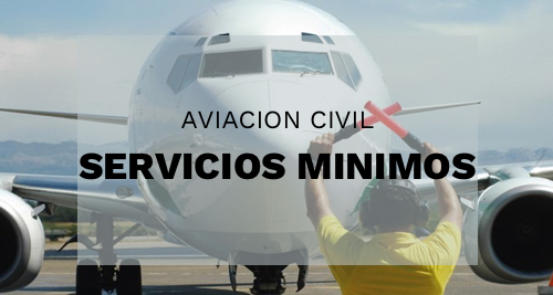 image Resolución de servicios mínimos de Aviación Civil