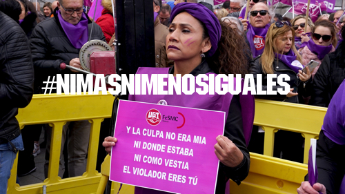 VIDEO | FeSMC UGT MADRID se declara FEMINISTA