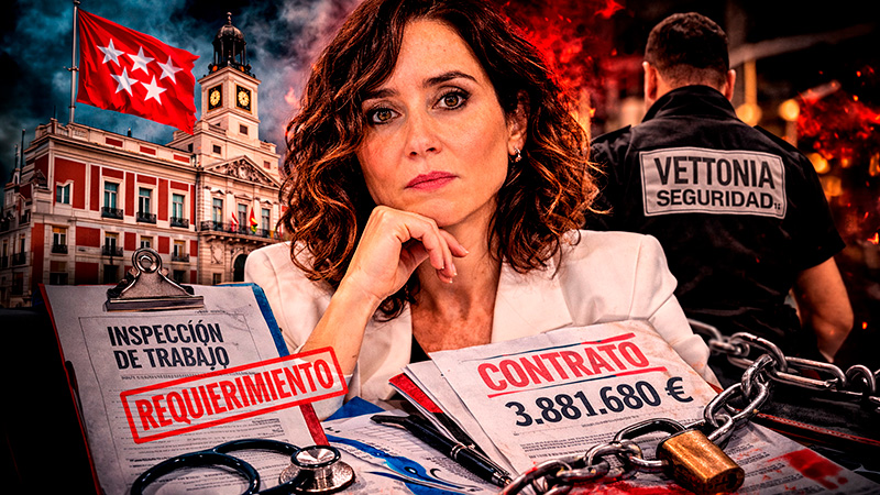image Video | VETTONIA SEGURIDAD: El contrato en la sede de la Comunidad de Madrid huele mal formación bajo sospecha, inspección de trabajo 