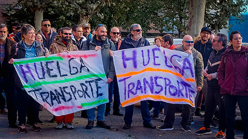 FeSMC UGT Madrid se solidariza con los trabajadores y trabajadoras del Transporte y Logística de La Rioja