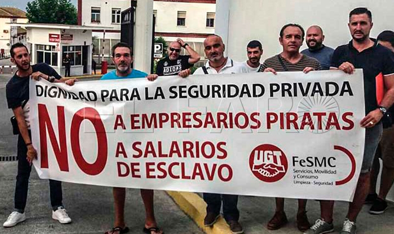 UGT solicita a los clientes de Marsegur que rescindan sus contratos de seguridad con dicha empresa