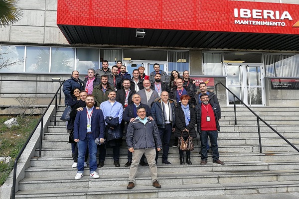 image Josep María Álvarez, Secretario General de UGT visita Iberia Mantenimiento en La Muñoza. 