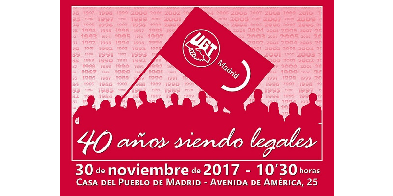 image ​UGT Madrid conmemora 40 años de legalización tras la dictadura franquista