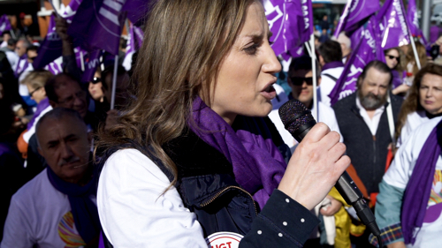 VIDEO | FeSMC UGT Madrid apoyando la HUELGA FEMINISTA en el DIA INTERNACIONAL DE LA MUJER TRABAJADORA