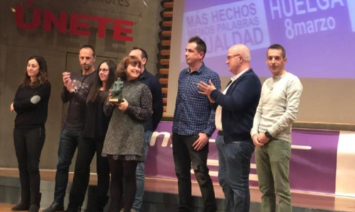 Delegadas y Delegados de FeSMC UGT premiadas por su implicación en el centro Cometa por su atención a Víctimas de Violencia de Genero