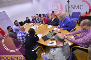 FeSMC UGT Madrid solicita a Podemos en Madrid incorporar medidas legislativas para proteger la profesión de Vigilante de Seguridad