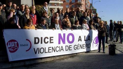 image VIDEO | FeSMC UGT Madrid en el minuto de silencio de la ultima víctima de VIOLENCIA MACHISTA 