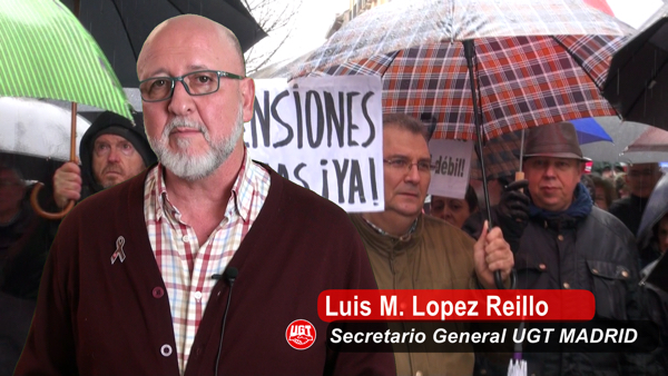 MANIFESTACION 7.04.18 || FeSMC y UGT MADRID EN CONTRA DE LA SUBIDA DEL 0,25% DE LAS PENSIONES 