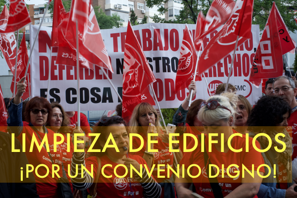 image FeSMC UGT Madrid Limpiezas, se concentra para reivindicar un convenio DIGNO
