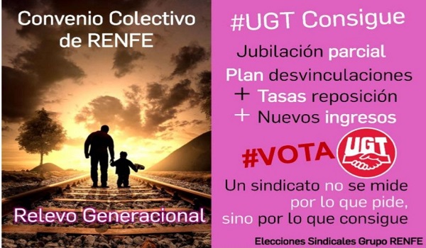 Jubilación parcial, un nuevo impulso al relevo generacional en el grupo Renfe.