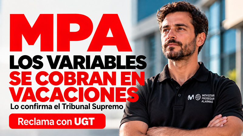 image Movistar Prosegur Alarmas: los trabajadores tienen derecho a cobrar los complementos variables habituales, como el bonus,  durante sus vacaciones