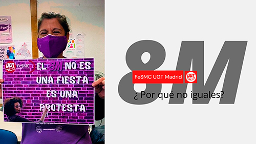 image VIDEO | FeSMC UGT Madrid | MANIFESTACIONES Y CONCENTRACIONES PREVIAS AL 8M DE 2021