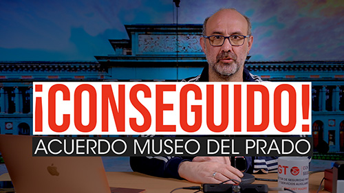 image VIDEO | MUSEO DEL PRADO | EN UGT LLEGAMOS UN ACUERDO PARA PAGAR 2 HORAS EXTRAORDINARIAS POR EL TIEMPO INVERTIDO EN FORMACION EN PRL