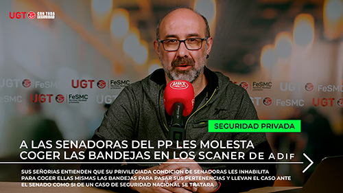 image VIDEO | ADIF | DOS SENADORAS DEL PP SE QUEJAN DE QUE TIENEN QUE COGER LAS BANDEJAS PARA PASAR POR EL SCANER