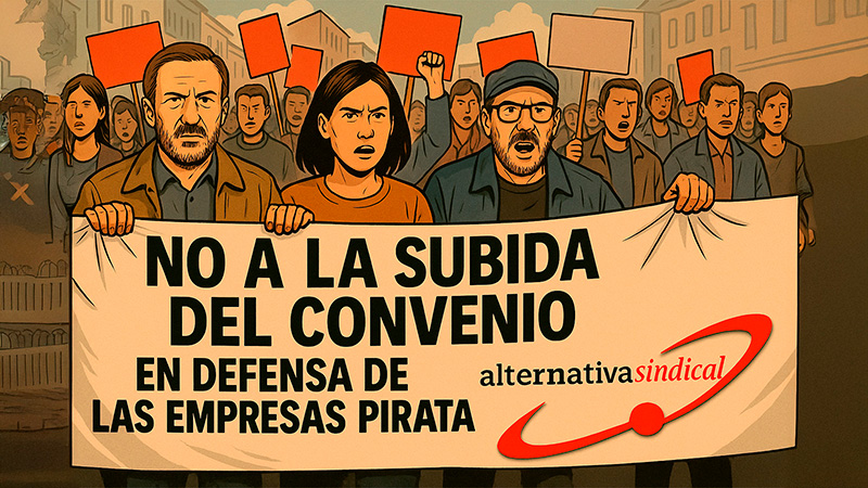 image Video || Alternativa Sindical contra la subida salarial: su estrategia es proteger a las empresas pirata