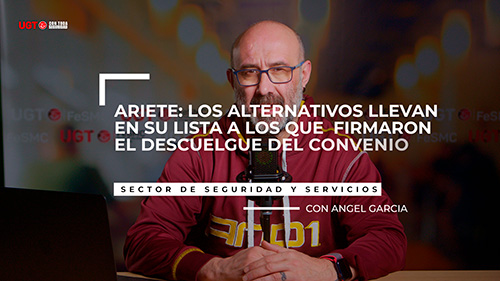 image VIDEO | ARIETE: ATERNATIVA SINDICAL  LLEVAN EN SU LISTA A LOS QUE  FIRMARON EL DESCUELGUE DEL CONVENIO