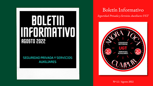 image Sector de Seguridad Privada y Servicios Auxiliares FeSMC UGT | Revista informativa | AGOSTO 2022