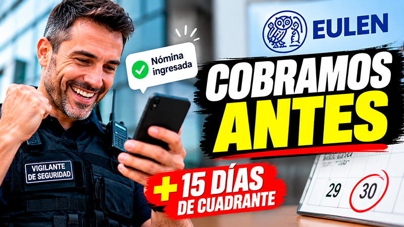 image UGT consigue que Eulen Seguridad pague las nóminas el último día hábil de cada mes