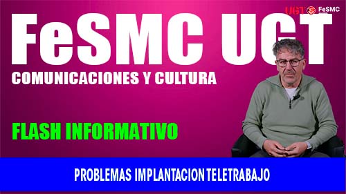 image VIDEO | SECTOR COMUNICACIONES Y CULTURA FeSMC UGT | FLASH INFORMATIVO | PROBLEMAS IMPLANTACION TELETRABAJO