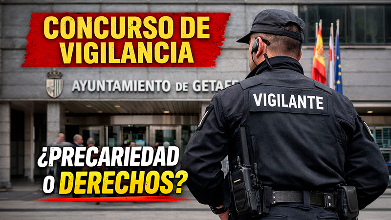 image El ayuntamiento de Getafe rectifica su concurso de vigilancia tras la advertencia del Sector de Seguridad y Servicios de UGT