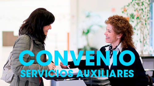 image CONVENIO SECTORIAL SERVICIOS AUXILIARES  “HOY ESTAMOS MAS CERCA” 