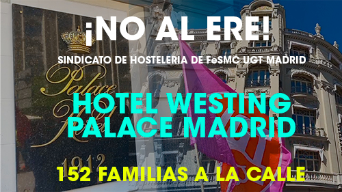 image VIDEO | Manifestación en contra de la precariedad laboral en el Westing Palace, uno de los hoteles mas prestigiosos de Madrid