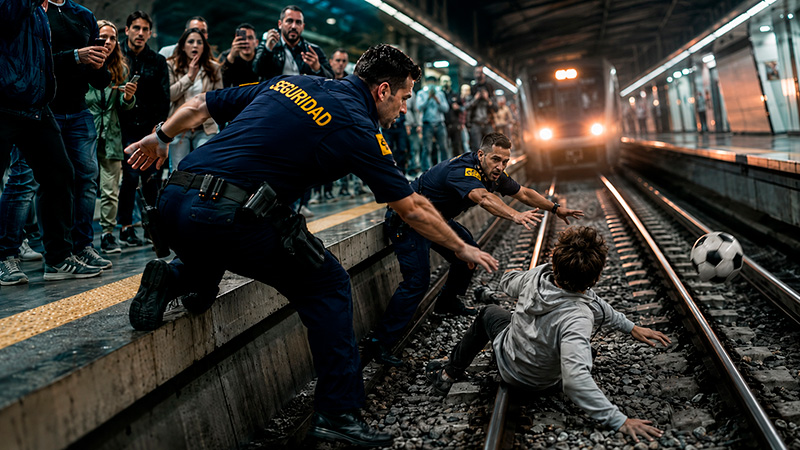 image Video || Vigilantes arriesgan su vida por una irresponsabilidad en el Metro