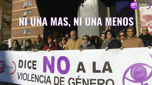 VIDEO | Violencia de Genero | UGT guarda un minuto de silencio por las dos ultimas victimas