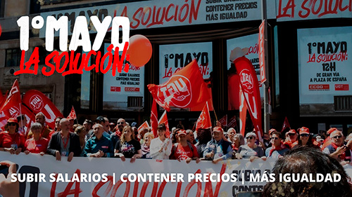 image VIDEO | Los Delegados y Delegadas de FeSMC UGT Madrid ha participado  en la manifestación del 1º de Mayo