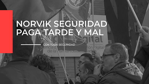 image VIDEO | NORVIK | EL SECTOR DE SEGURIDAD PRIVADA UGT MADRID SE MOVILIZA EN DEFENSA DE LOS VIGILANTES