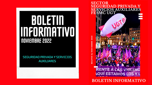 image Sector de Seguridad Privada y Servicios Auxiliares FeSMC UGT | Revista informativa | NOVIEMBRE 2022