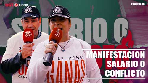 image VIDEO | SALARIO O CONFLICTO | Cristina Antoñanzas y Ricardo Casas en la manifestación del 3 de noviembre