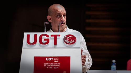 Intervención de Alfredo Turienzo, Secretario General FeSMC UGT Madrid en el V Comite Ordinario de UGT MADRID