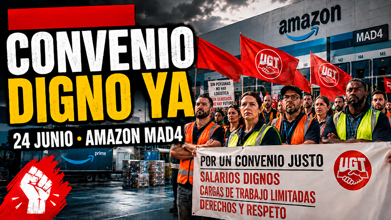 image UGT y CCOO convocan una concentración para exigir un convenio digno en el sector de la logística de Madrid