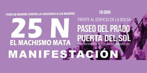 image FeSMC UGT MADRID | MANIFESTACION 25N | EL MACHISMO MATA