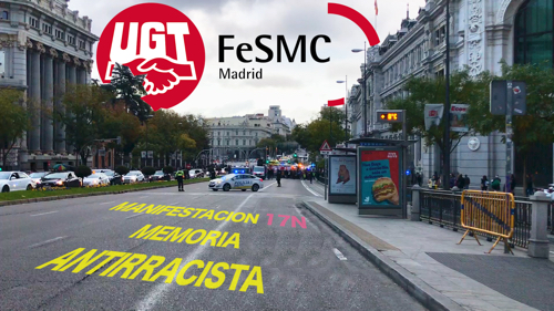 image VIDEO | FeSMC UGT Madrid participando en la manifestación MEMORIA ANTIRRACISTA