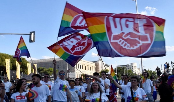 Actos de UGT con motivo del Día Mundial del Orgullo LGTBI.