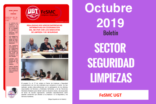 image UGT | Sector de Seguridad y Limpieza | Revista OCTUBRE 2019
