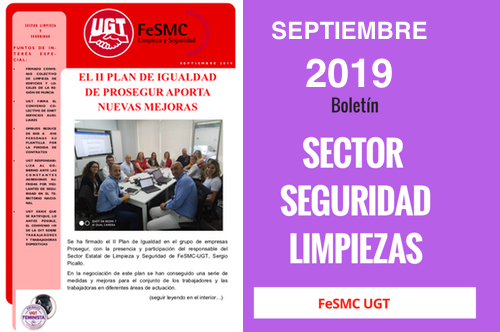UGT | Sector de Seguridad y Limpieza | Revista SEPTIEMBRE 2019