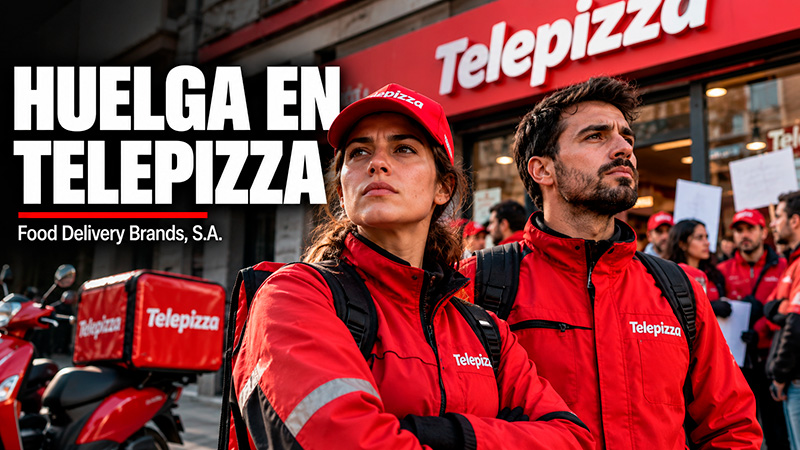 image La plantilla de Telepizza Daganzo planta cara al ERE y sale a la huelga en defensa de sus puestos de trabajo