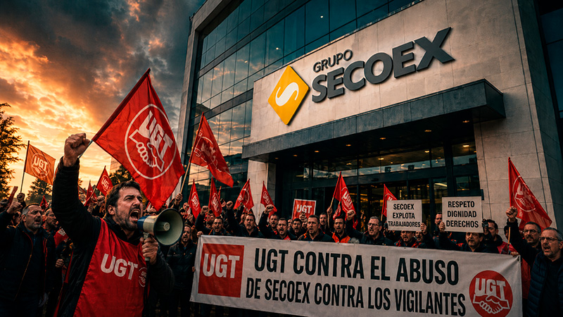 image Video | Acoso contra un Vigilante  en el Consejo de Seguridad Nuclear: en UGT señalamos a SECOEX SEGURIDAD
